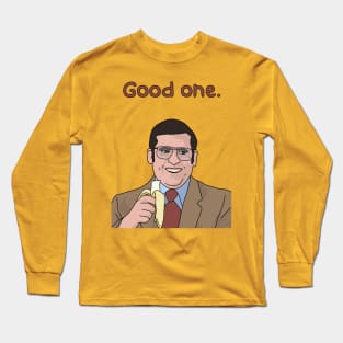 Anchorman, Steve Carrell, Brick Tamland, "Good One" Long Sleeve T-Shirt